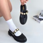 Okira Siyah Cilt Oxford Ayakkabı - Görsel 4