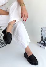 Narli Siyah Cilt Oxford Ayakkabı - Görsel 2