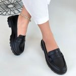 Narli Siyah Cilt Oxford Ayakkabı - Görsel 4