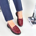 Narli Bordo Rugan Oxford Ayakkabı - Görsel 4