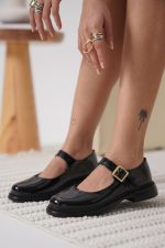 Yokox Siyah Rugan Oxford Ayakkabı - Görsel 2