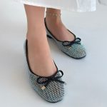 Potte Siyah Saten Babet Ayakkabı - Görsel 4