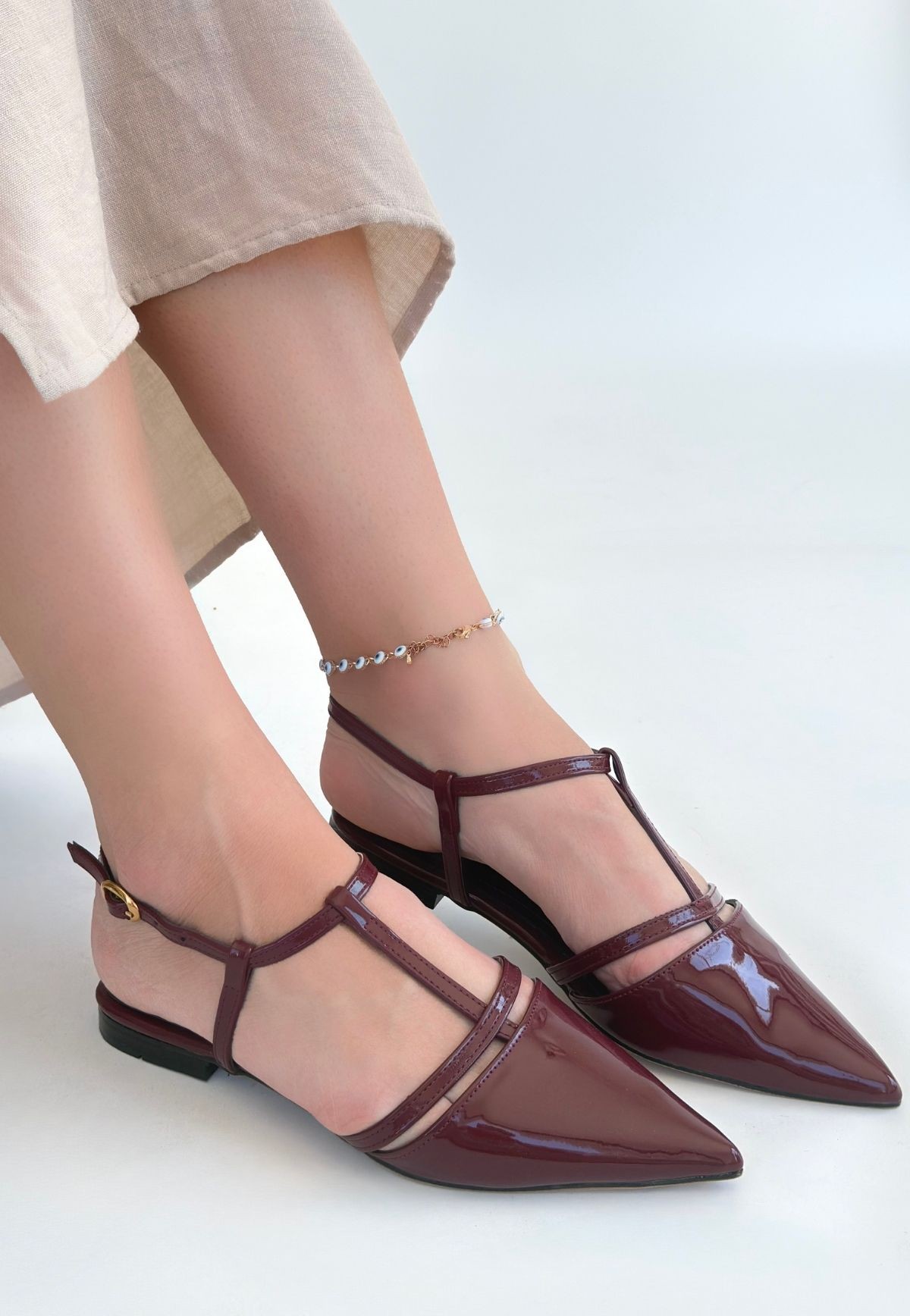 pro_erb175613359568ac78db11c58 Canca Bordo Rugan Babet Ayakkabı - Görsel 1