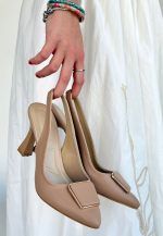 Pıert Nude Cilt Topuklu Ayakkabı - Görsel 2