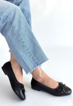 Etya Siyah Cilt Babet Ayakkabı - Görsel 3