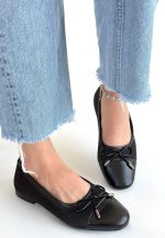 Etya Siyah Cilt Babet Ayakkabı - Görsel 2