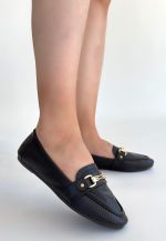 Rain Siyah Cilt Babet Ayakkabı - Görsel 3