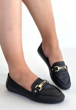 Rain Siyah Cilt Babet Ayakkabı - Görsel 2