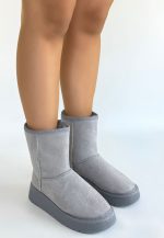 Sophia Gri Süet Bot - Görsel 2