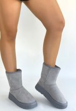 Sophia Gri Süet Bot - Görsel 3