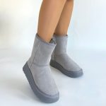 Sophia Gri Süet Bot - Görsel 4