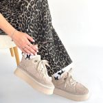 Muden Bej Süet Bağcıklı Bot - Görsel 4