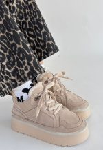 Muden Bej Süet Bağcıklı Bot - Görsel 3