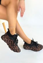 Rimay Kahverengi Cilt Boncuk İşlemeli Spor Ayakkabı - Görsel 2