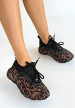 Rimay Kahverengi Cilt Boncuk İşlemeli Spor Ayakkabı - Görsel 4