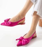 Cenya Fuşya Saten Babet Ayakkabı - Görsel 2