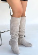 Winda Bej Süet Körüklü Çizme - Görsel 3