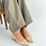 Meort Bej Rugan Topuklu Ayakkabı - Görsel 4