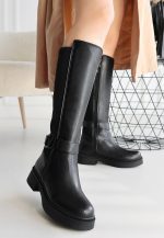 Diona Siyah Cilt Çizme - Görsel 3