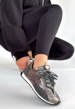 Ranu Platin Cilt Paraşüt Detaylı Bağcıklı Spor Ayakkabı