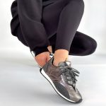 Ranu Platin Cilt Paraşüt Detaylı Bağcıklı Spor Ayakkabı - Görsel 4