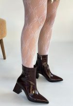 Mosy Bordo Rugan Topuklu Bot - Görsel 3