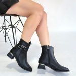 Harly Siyah Cilt Topuklu Bot - Görsel 4