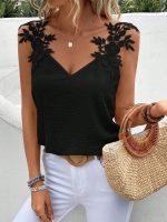 Kadın Güpür Askılı Aerobin Bluz - Görsel 2