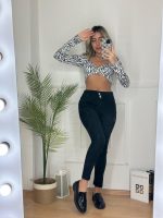 Yüksek Bel Likralı Jean Pantolon 90 Cm - Görsel 3