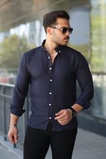 Erkek Uzun Kollu Regular Sofya Keten Gömlek