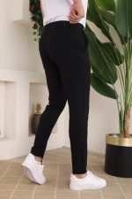 Erkek Slim Fit Likralı Bilek Boy Dilli Kumaş Pantolon - Görsel 3