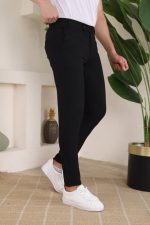 Erkek Slim Fit Likralı Bilek Boy Dilli Kumaş Pantolon - Görsel 2