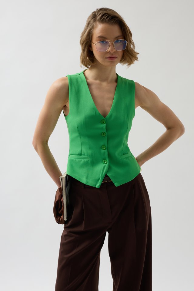 BD67c072dbc5d3c67c072dbc5d40 Düğme Detay Yelek - Görsel 1