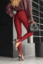 Kadın Yüksek Bel Topuk Altından Geçmeli Dalgıç Tayt - Görsel 3