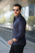 Erkek Uzun Kollu Regular Sofya Keten Gömlek - Görsel 2