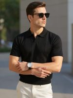 Erkek Kısa Kollu Polo Yakalı Triko Tshirt - Görsel 2