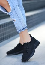 Wina Siyah Triko Spor Ayakkabı - Görsel 3