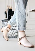 Roxani Bej Cilt Topuklu Bot - Görsel 2