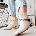 Roxani Bej Cilt Topuklu Bot - Görsel 4