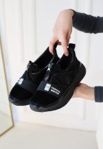 Nikeo Siyah Paraşüt Siyah Tabanlı Spor Ayakkabı - Görsel 3