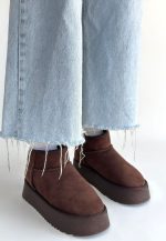 Linne Kahverengi Süet Bot - Görsel 3