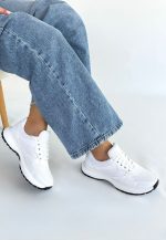 Slar Beyaz Cilt Bağcıklı Spor Ayakkabı - Görsel 3