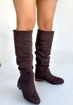 Winda Kahverengi Süet Körüklü Çizme - Görsel 3