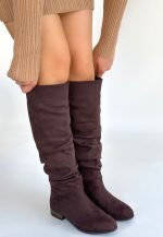 Winda Kahverengi Süet Körüklü Çizme - Görsel 2