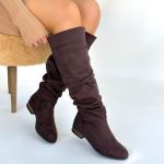 Winda Kahverengi Süet Körüklü Çizme - Görsel 4