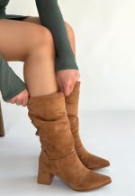 Titen Taba Süet Körüklü Çizme - Görsel 2