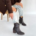 Akver Acı Kahve Cilt Topuklu Bot - Görsel 4