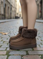 Zinya Kahverengi Süet Bot - Görsel 2